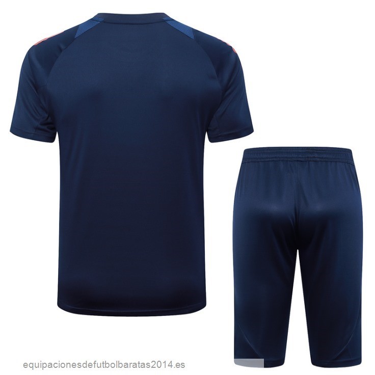 Nuevo Entrenamiento Conjunto Completo Italia 2024 Azul Marino Baratas